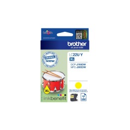 Cartuccia ink-jet Originale Giallo LC-22UY BROTHER Conf.1 - Pag.1200