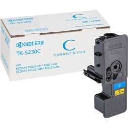 Toner Originale Ciano (TK-5230C) TK-5230C 1T02R9ANL0 MITA/KYOCERA Conf.1 - Pag.2200