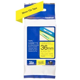 Nastro Originale (36mm x 8mt) Nero/Giallo TZe661 BROTHER Conf.1