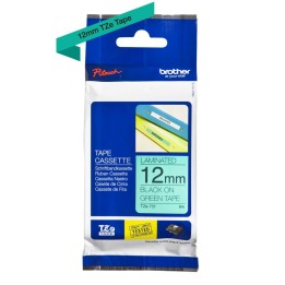 Nastro Originale (12mm x 8mt) Nero/Verde TZe731 BROTHER Conf.1
