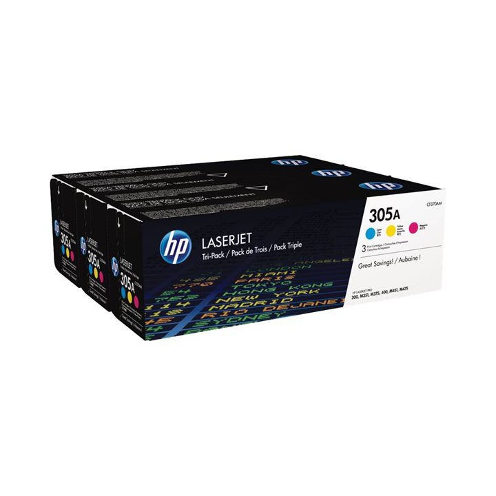 3-Pack Originale C/M/Y (305A) 305A, CF370AM HP Conf.1 - Pag.2600