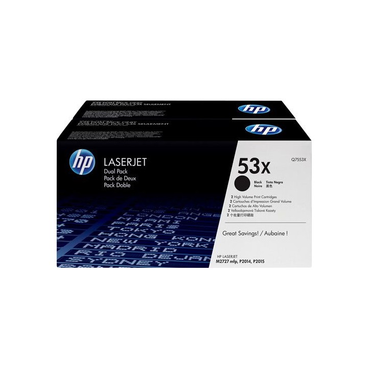 Dual Pack Originale (53X) 53X, Q7553XD HP Conf.1x2