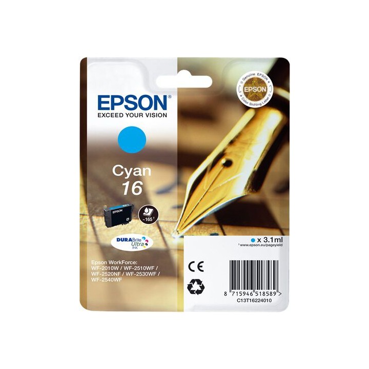Cartuccia Originale Ciano (16) 16, C13T16224010, C13T16224012 EPSON Conf.1 - Pag.165