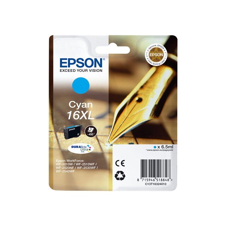 Cartuccia Originale Ciano (16XL) 16XL, C13T16324010, C13T16324012 EPSON Conf.1 - Pag.450