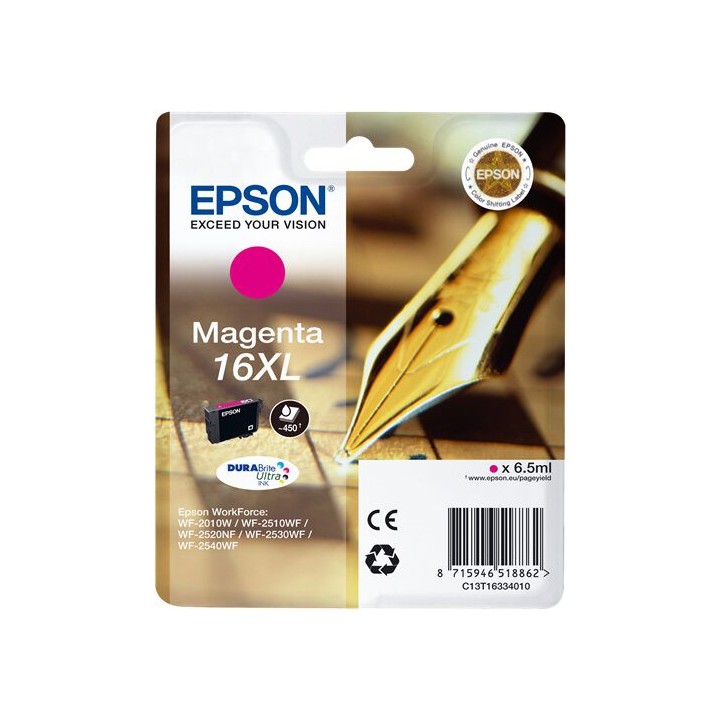 Cartuccia Originale Magenta (16XL) 16XL, C13T16334010, C13T16334012 EPSON Conf.1 - Pag.450