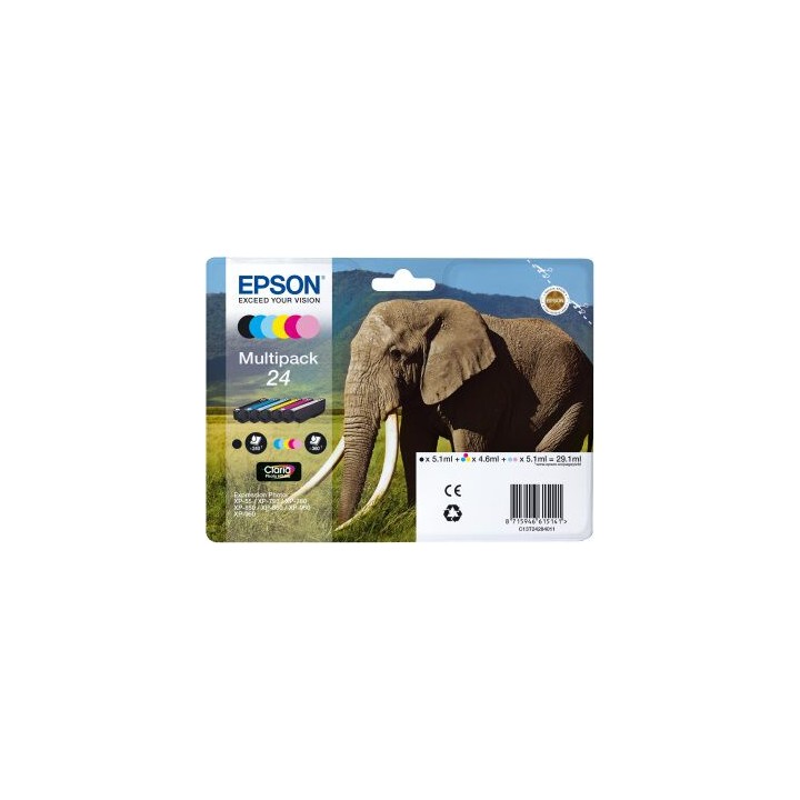 Multipack Originale 6 Colori (24) 24, C13T24284010, C13T24284011 EPSON Conf.1