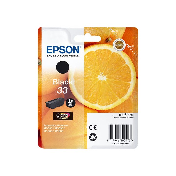 Cartuccia Originale Nero (33) 33, C13T33314010, C13T33314012 EPSON Conf.1