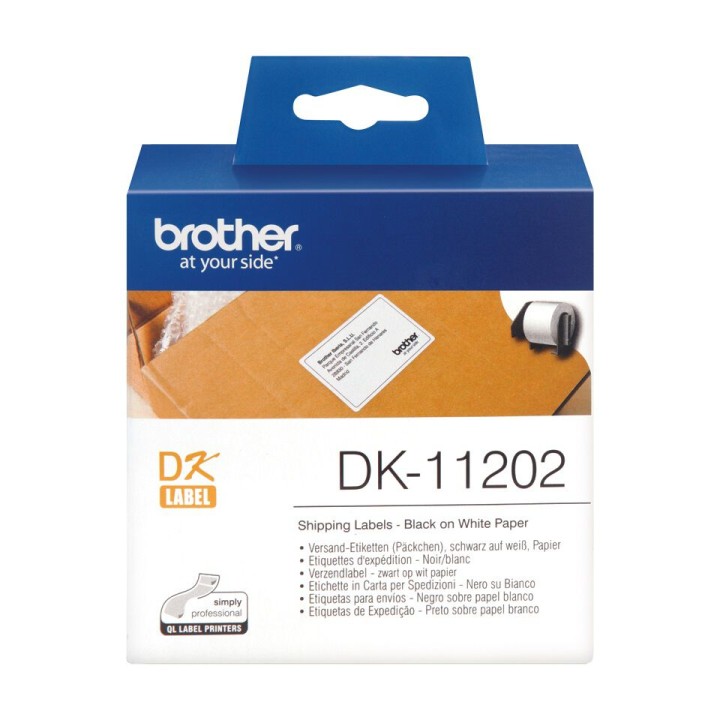 Etichette Orig. Spedizioni QL (62mmx100mm) (300 pz) Rotolo DK-11202 BROTHER Conf.1