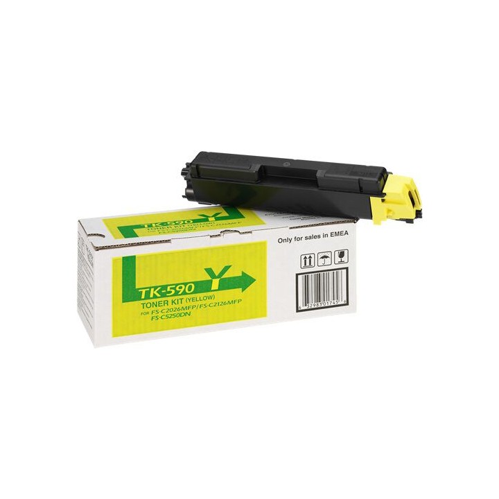 Toner Originale Giallo (TK-590Y) 1T02KVANL0, TK-590Y MITA/KYOCERA Conf.1 - Pag.5000