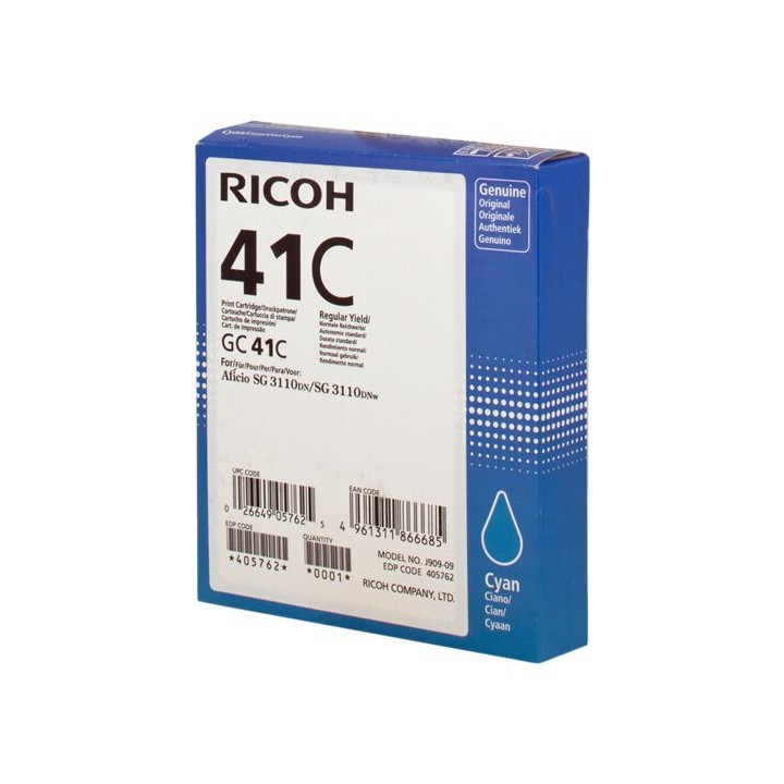 Cartuccia Originale Ciano 405762, GC-41C RICOH Conf.1 - Pag.2200