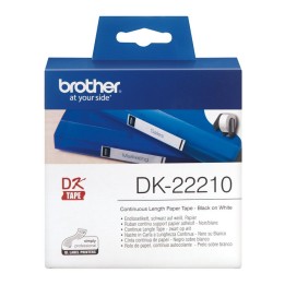 Nastro Carta Termica Originale (29mm x 30,48mt) Bianco DK-22210 BROTHER Conf.1