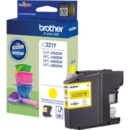Cartuccia Ink-jet Originale Giallo LC-221Y BROTHER Conf.1 - Pag.300