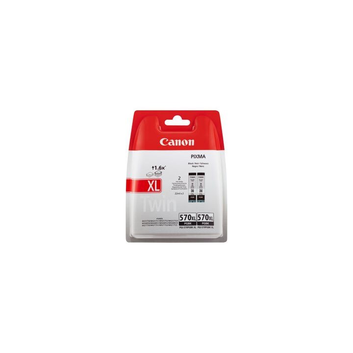 Twin Pack Originale Nero (PGI-570PGBK XL) 0318C007, PGI-570PGBK XL CANON Conf.1x2
