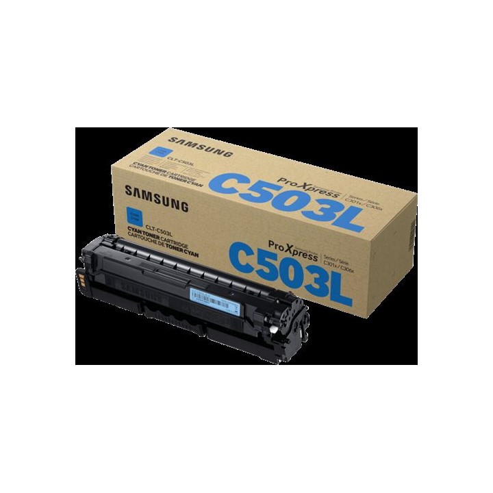 Cartuccia Toner Originale Ciano CLT-C503L, SU014A SAMSUNG Conf.1 - Pag.5000
