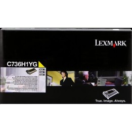 Cartuccia Originale Giallo C736H1YG LEXMARK Conf.1 - Pag.10000