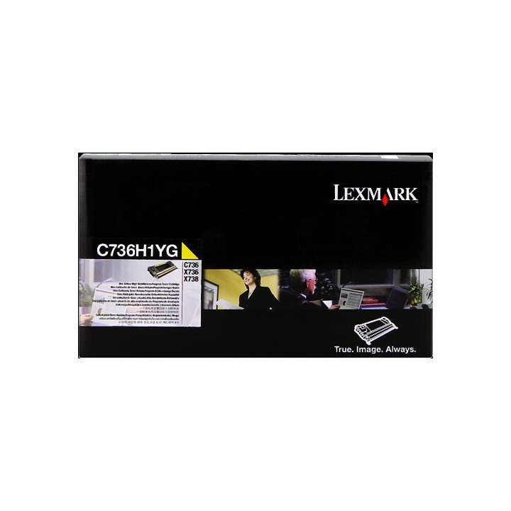 Cartuccia Originale Giallo C736H1YG LEXMARK Conf.1 - Pag.10000