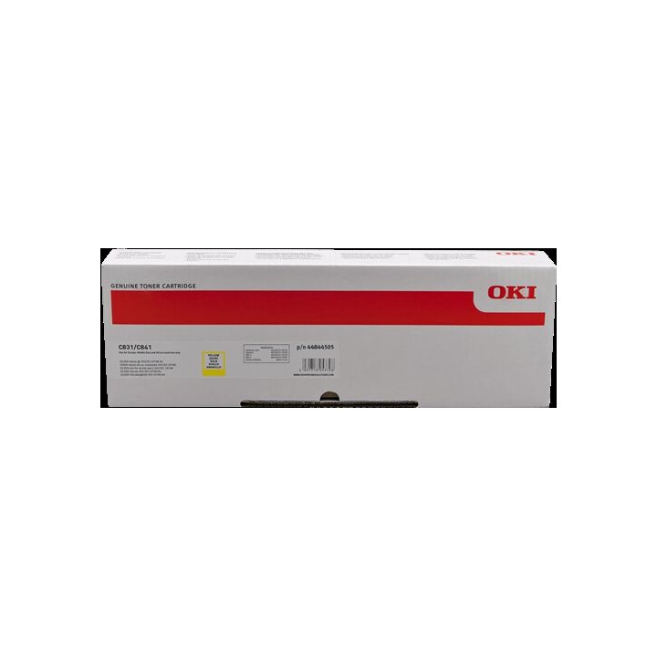 Cartuccia Toner Originale Giallo 44844505 OKI Conf.1 - Pag.10000