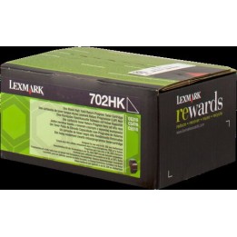 Cartuccia Originale Nero (702HK) 702HK, 70C2HK0 LEXMARK Conf.1 - Pag.4000