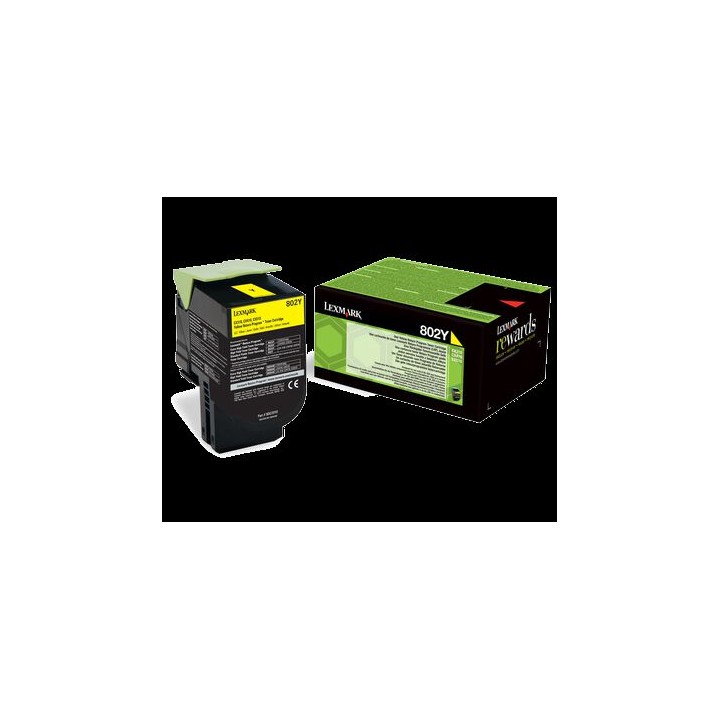 Cartuccia Originale Giallo (Return Program) (802Y) 802Y, 80C20Y0 LEXMARK Conf.1 - Pag.1000