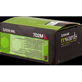 Cartuccia Originale Magenta (Return Program) (702M) 702M, 70C20M0 LEXMARK Conf.1 - Pag.1000