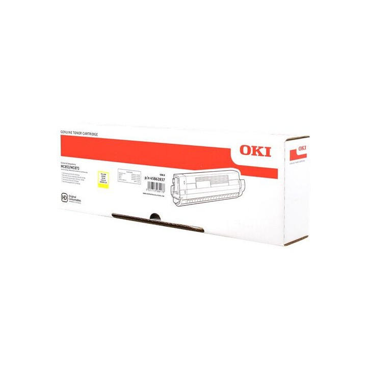 Cartuccia Originale Giallo 45862837 OKI Conf.1 - Pag.7300