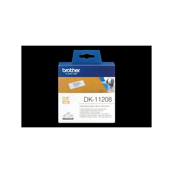 Etichette grandi indirizzi Originali QL (38mmx90mm) (400pz) DK-11208 BROTHER Conf.1