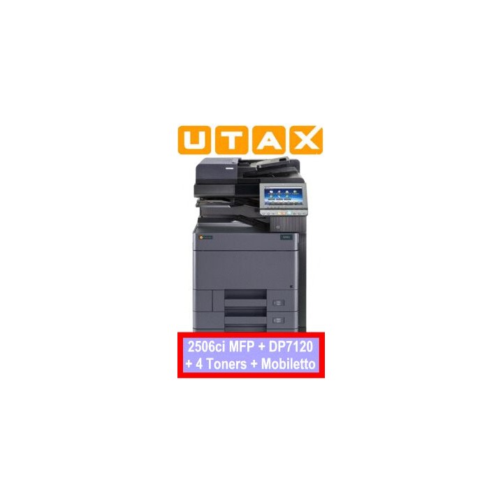 Bundle: MULTIFUNZIONE A3 Colore 2506ci MFP (1102L73UT0) + DP-7120 (1203RJ5UT0) + Supporto-76 (891LD00003)