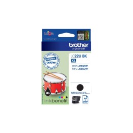 Cartuccia ink-jet Originale Nero LC-22UBK BROTHER Conf.1 - Pag.2400