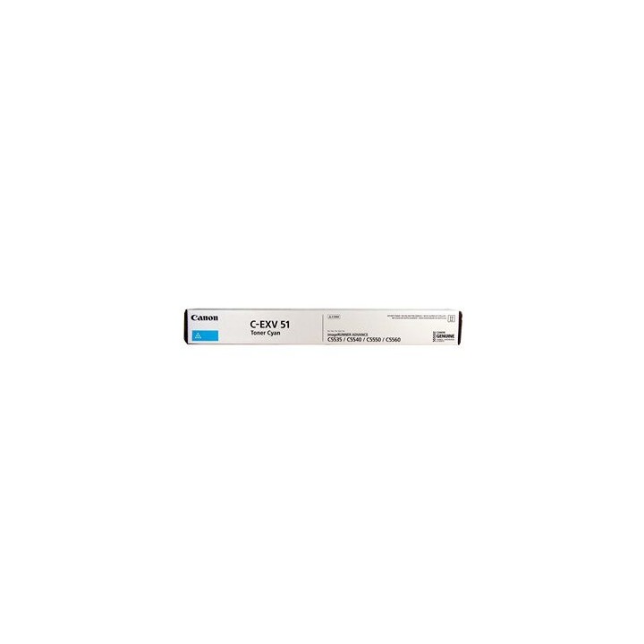 Toner Originale Ciano (C-EXV51) 0482C002, C-EXV51 CANON Conf.1 - Pag.60000