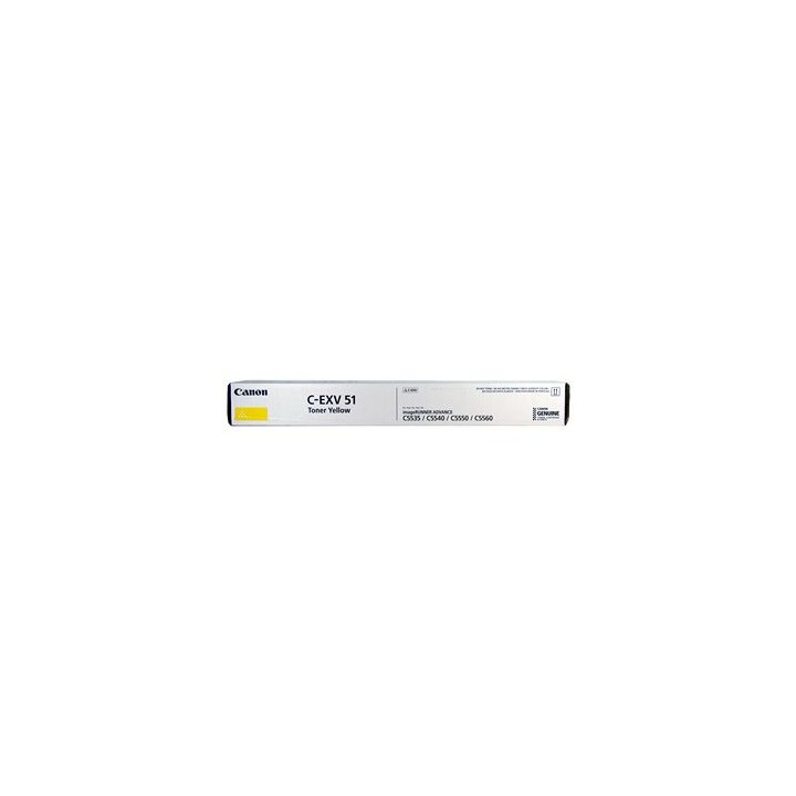 Toner Originale Giallo (C-EXV51) 0484C002, C-EXV51 CANON Conf.1 - Pag.60000