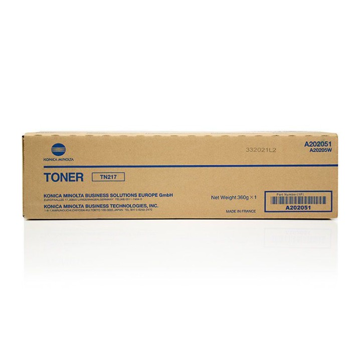 Toner Originale A202051, TN217 MINOLTA Conf.1