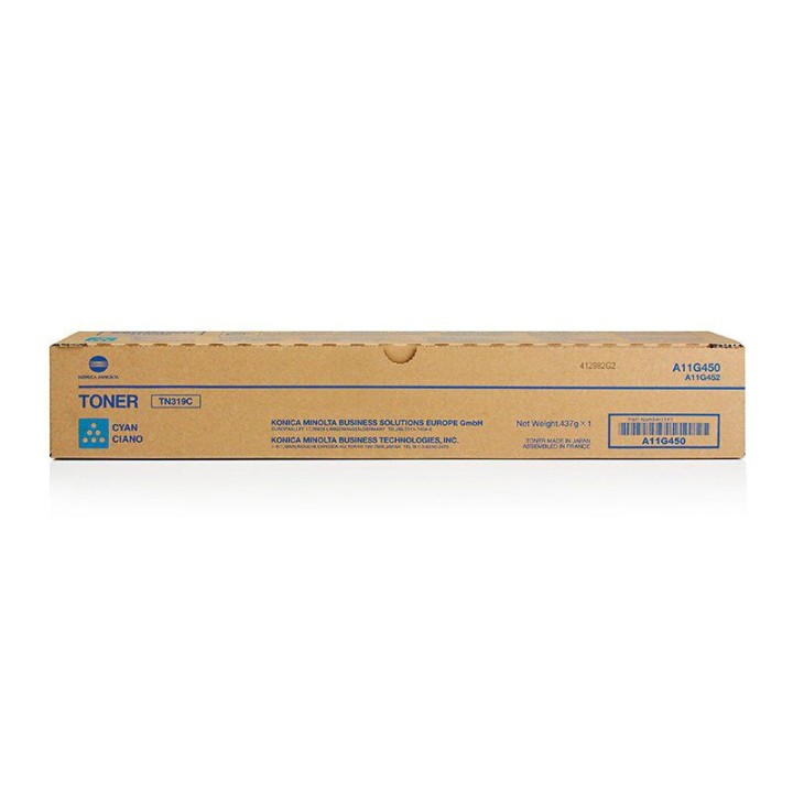 Toner Originale Ciano A11G450, TN319C MINOLTA Conf.1