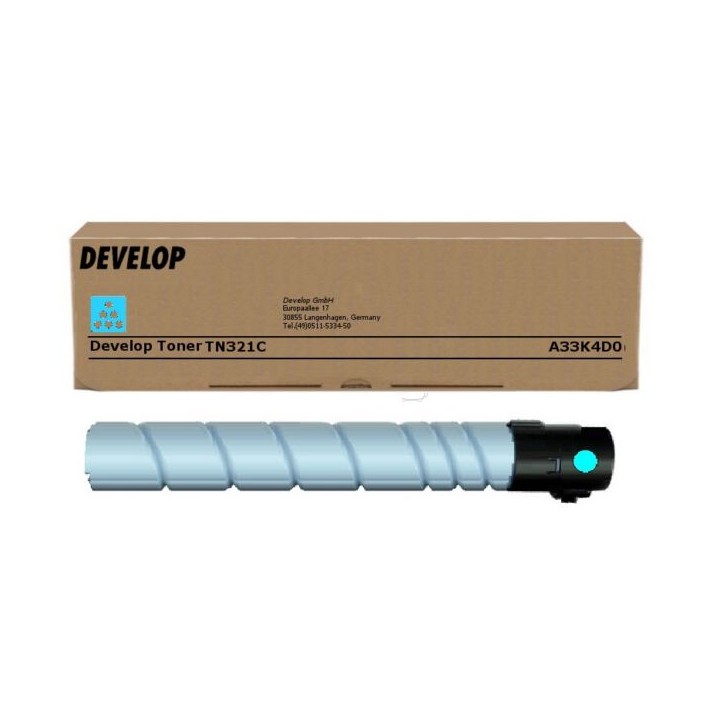 Toner Originale Ciano A33K4D0, A33K4DA, TN-321C. DEVELOP Conf.1 - Pag.25000