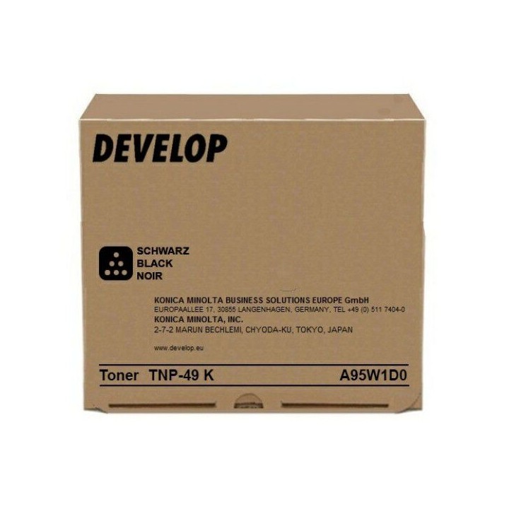 Toner Originale Nero A95W1D0, TNP-49K DEVELOP Conf.1 - Pag.13000