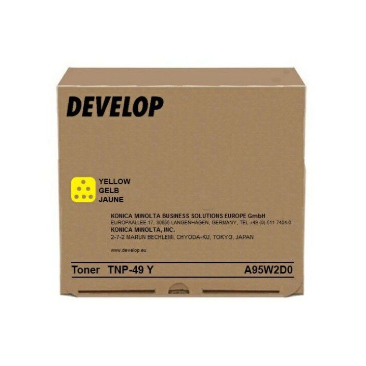 Toner Originale Giallo A95W2D0, TNP-49Y DEVELOP Conf.1 - Pag.12000
