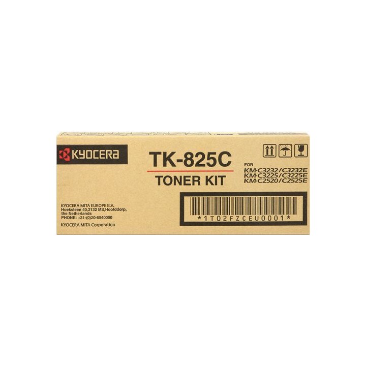 Toner Originale Ciano (TK-825C) 1T02FZCEU0, TK-825C MITA/KYOCERA Conf.1 - Pag.7000