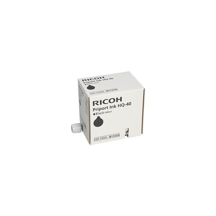Inchiostro Kit Originale Nero (600cc) 817225, 893188, PINKJP4500, Type HQ40 RICOH Conf.1X5