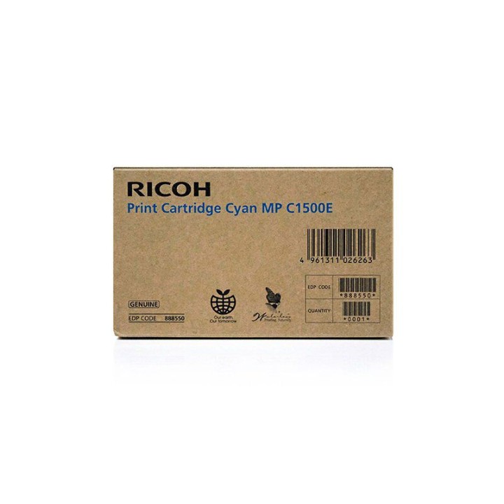 Toner Originale Ciano 888550, 888558, DT1500CYN, K199/C RICOH Conf.1 - Pag.3000
