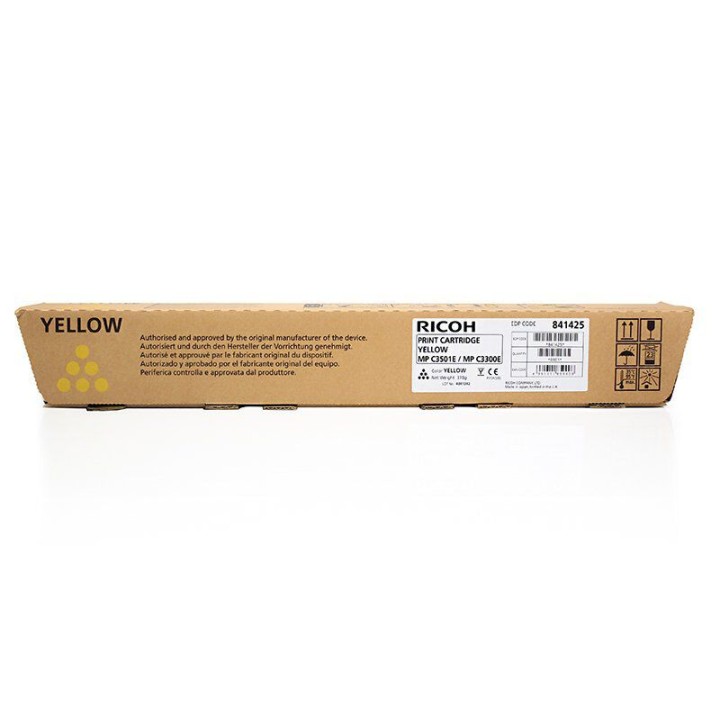 Toner Originale Giallo 841125, 841141, 841425, 841429, 842044, MP C3501E RICOH Conf.1 - Pag.15000
