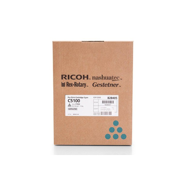 Toner Originale Ciano 828228, 828405 RICOH Conf.1 - Pag.30000