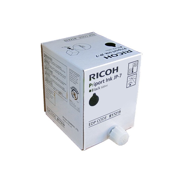 Kit Inchiostro Originale Nero (500cc) 817219, 893713, JP-7, PINKJP750 RICOH Conf.1x5