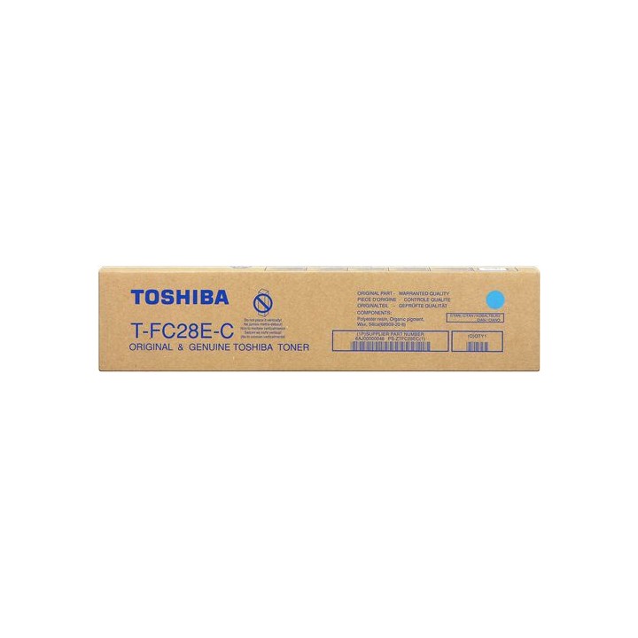 Toner Originale Ciano (T-FC28E-C) 6AJ00000046, 6AJ00000277, 6AK00000079, T-FC28E-C TOSHIBA Conf.1 - Pag.24000