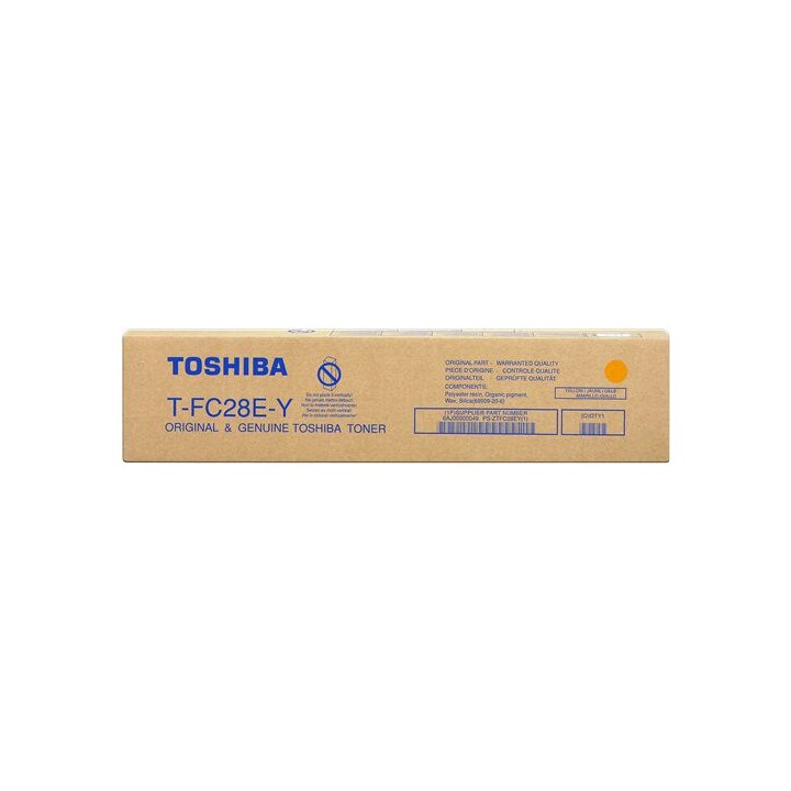 Toner Originale Giallo (T-FC28E-Y) 6AG00002112, 6AJ00000049, 6AJ00000280, T-FC28E-Y TOSHIBA Conf.1 - Pag.24000