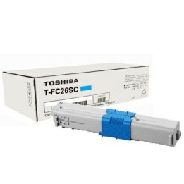Toner Originale Ciano (T-FC26SC) 6B000000354, 6B000000557, 6B000001095, 6B000001350, T-FC26S-C TOSHIBA Conf.1 - Pag.6000