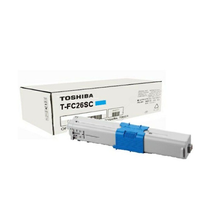 Toner Originale Ciano (T-FC26SC) 6B000000354, 6B000000557, 6B000001095, 6B000001350, T-FC26S-C TOSHIBA Conf.1 - Pag.6000
