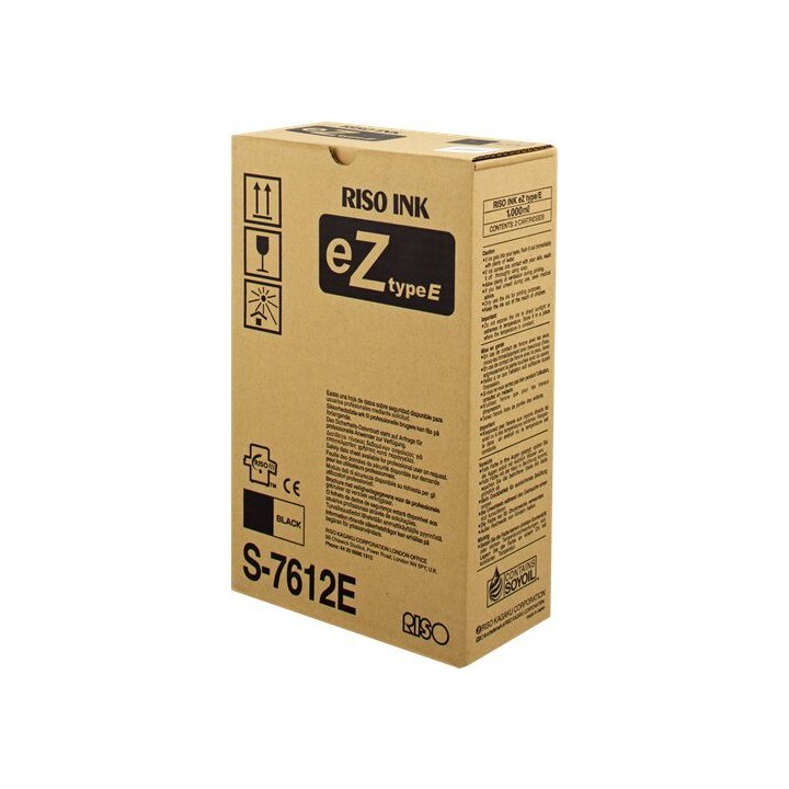 Inchiostro Kit Originale Nero (ex S-7612e / S-4253e / S-6930e) RISOGRAPH Conf.1x2