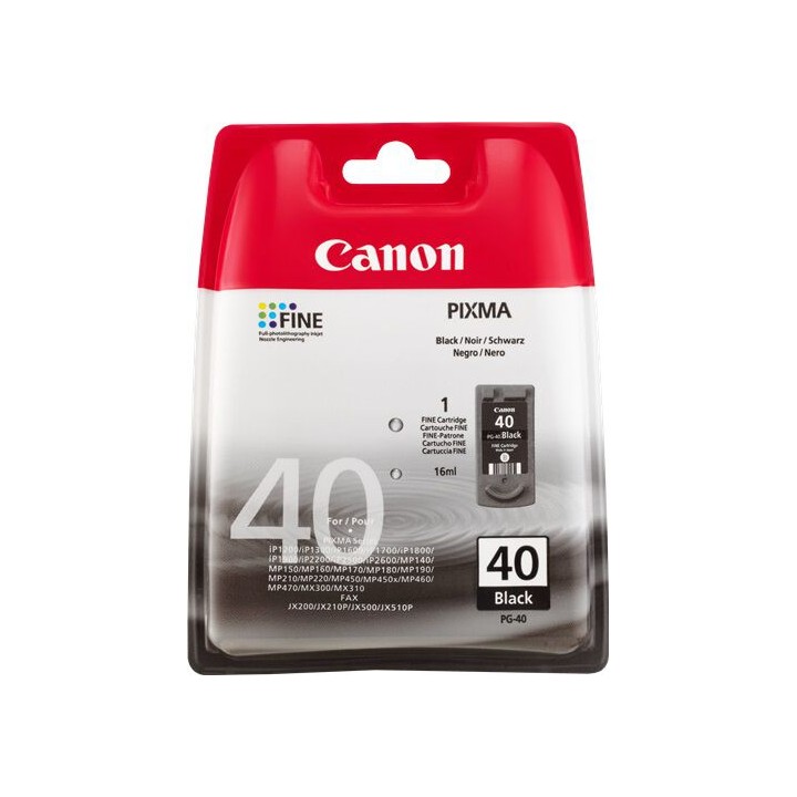Cartuccia Originale Nero (PG-40) 0615B001, PG-40 CANON Conf.1 - Pag.195