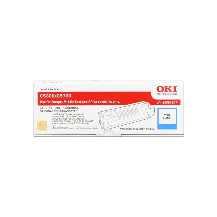 Cartuccia Toner Originale Ciano 43381907 OKI Conf.1