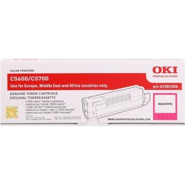 Cartuccia Toner Originale Magenta 43381906 OKI Conf.1
