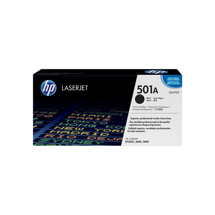 Cartuccia Originale Nero (501A) 501A, Q6470A HP Conf.1 - Pag.6000